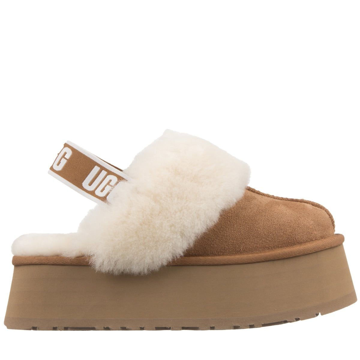 Ugg AustraliaFunkette Κλειστές Γυναικείες Παντόφλες Καφέ