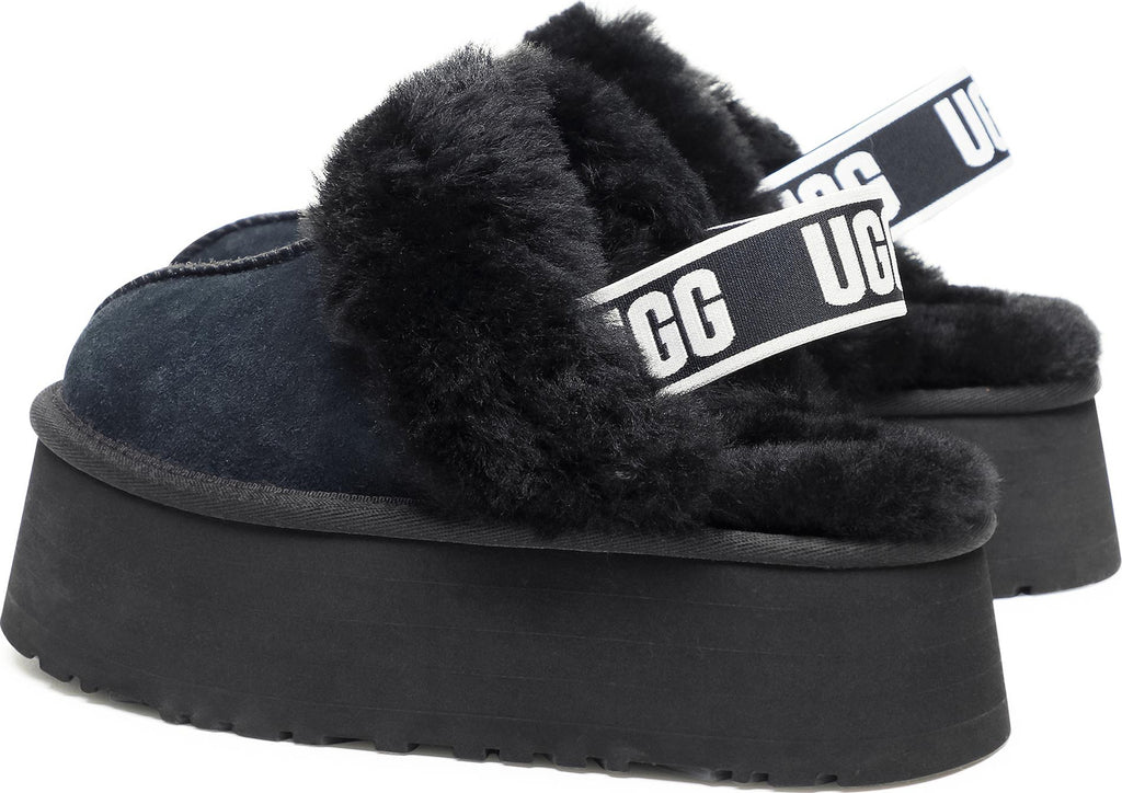 Ugg AustraliaFunkette Κλειστές Γυναικείες Παντόφλες Μαύρες