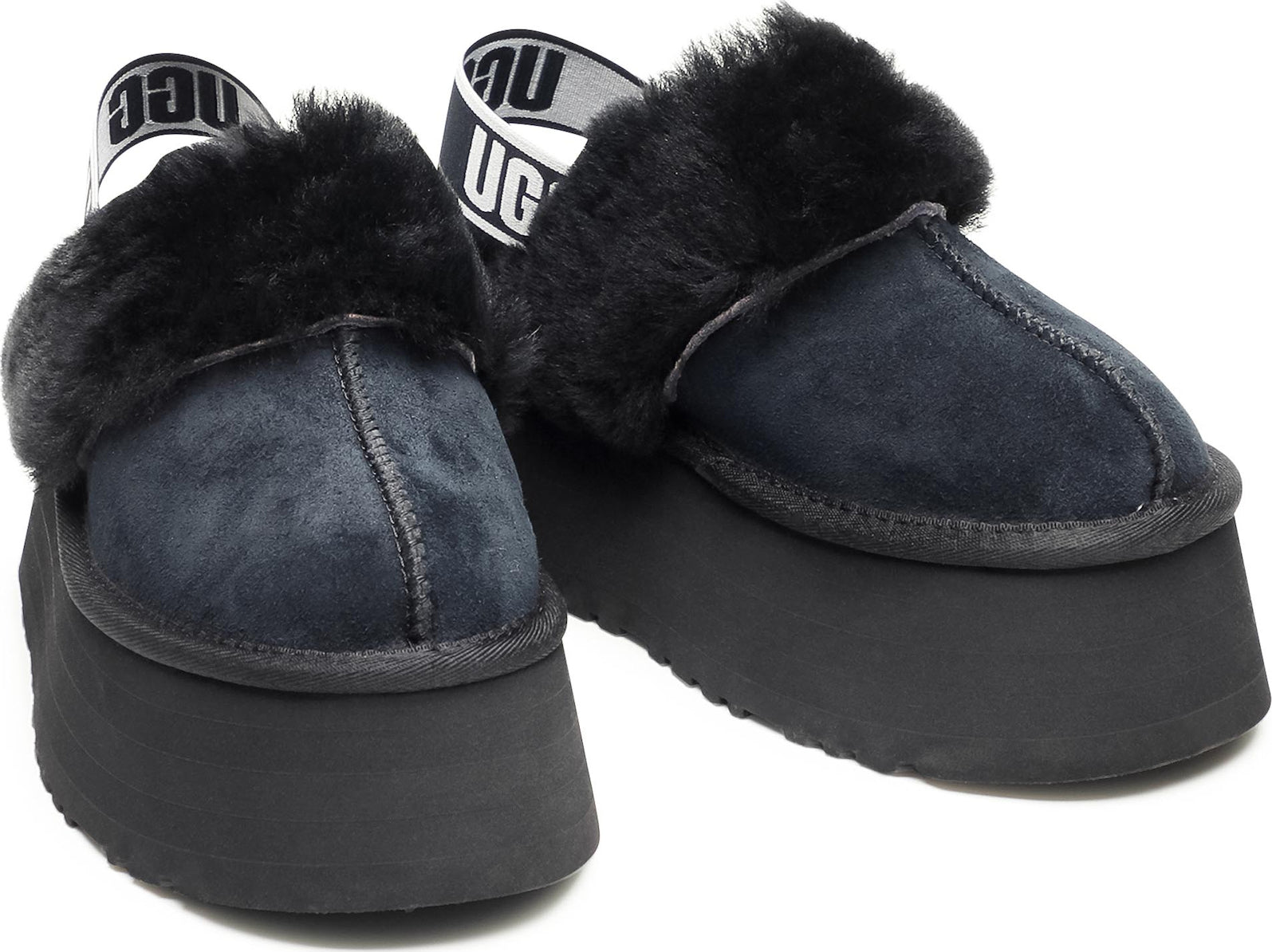 Ugg AustraliaFunkette Κλειστές Γυναικείες Παντόφλες Μαύρες